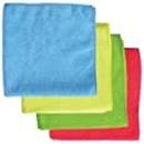 V K Microfiber Cleaning Cloth for Car, Kitchen, Bike, Laptop, LED TV, Mirrors and Furniture (30 x 30 cm, Multicolour) - Pack of 4