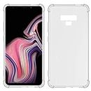 USTIYA Case for Samsung Galaxy Note 9 Clear TPU Four Corners Protective Cover Transparent Soft