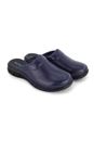TERLIK SABO Comfortflex ST119 Cuero Mujer Zuecos Mulas Zapatos Sabot, Azul Marino