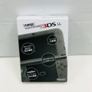 NUEVO Consola Nintendo 3DS XL LL Negro Metálico Consola Sistema Accesorios NUEVO