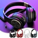 Foldable Bluetooth Wireless Headset Stereo Bluetooth Headphones Over The Ear Headphones Wireless Bluetooth Noise Cancelling & 60 Hrs Working Time Subwoofer, for Cell Phone Laptop Game PC (Black)
