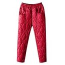 Orders Placed by me Recently Womens Winter Warm Down Cotton Pants Tapered Wide Leg Quilted Snow Ski Pants Thermal Puffer Trousers with Pockets Overstock Deals