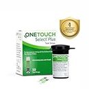 OneTouch Select Plus Test Strips | Pack of 50 Strips | Blood Sugar Test Machine Testing Strips | Global Iconic Brand | For use with OneTouch Select Plus Simple Glucometer