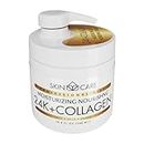 Skin Care 3-in-1 24K Gold & Collagen Moisturizing Cream for Face, Neck and Hands - Delicate and Easily Absorbed Daily Cream for All Skin Types - 16.9 fl. oz.
