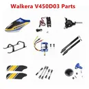 Original walkera v450d03 rc hubschrauber ersatzteile hauptblatt überdachung motor servo getriebe esc