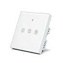 Tata Power EZ Home Wifi Smart Touch Panel Switch, 3 Channel, Alexa/Google Home Enabled