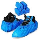 Tcamp Disposable Shoe Covers 50 Pack（25 Pairs） Boot Cover Waterproof, Dust Proof, Non-Slip, Blue, Protect Your Shoes, Floor, Carpet