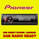 PIONEER CAR USB RADIO STEREO DAB TUNER FM RADIO HEAD UNIT  iPHONE AUX INPUT 