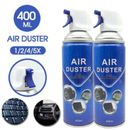 Compressed Air Duster Can Cleaner 400ml for Camera Laptop PC Keyboard Notebook