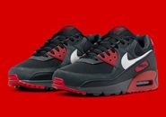 Nike Air Max 90 Anthracite Black Red Casual Sneakers Mens Size US 14 ✅ RARE ✅
