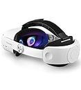 TRANSNOVO Cinturino Compatibile con Oculus Quest 2, Accessori VR per Meta Quest 2 Head Strap, Cinturino Elite Leggero e Retrattile con Un Pulsante, Supporto Comfort Migliorato e Immersione nel Gioco