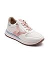Michael Angelo Trendy White and Pink Sneakers for Women with Comfortable Sole (MA-6502)