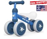 Baby Balance Bikes for 1 Year Old Boy Girl,No Pedal Infant 4 Wheels Baby Bicycle