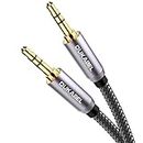 DuKabel Top Series 3.5mm AUX Cable Lossless Audio Gold-Plated Auxiliary Audio Cable Nylon Braided Male to Male Stereo Audio AUX Cord Car Headphones Phones Speakers Home Stereos 4 Feet / 1.2 Meters