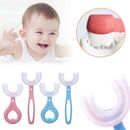 Kids U-Shape Toothbrush Baby Oral Care Soft Silicone Brush Cleaning Tool Health~