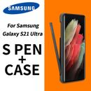 Funda protectora de silicona oficial Samsung Galaxy S21 Ultra 5G con lápiz óptico S Pen + LOTE de puntas