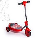 Huffy Disney Pixar Cars Bubble Electric Scooter for Kids 3-5 Years 6V Battery Toy Ride On Scooter with Bubble Machine ft Lightning McQueen, Red, One Size