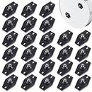 26 Pcs Self Adhesive Caster Wheels, Silent Universal 360 Degree Rotation Sticky Pulley Mini Swivel Wheels Small Stainless Steel Paste Sticky Ball Casters for Trash Can Boxes Small Furniture, Black