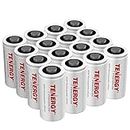 Tenergy Premium 16 Pack NonRechargeable CR123A 3V Lithium Battery, 1600mAh Primary Battery for Arlo Cameras, Photo Lithium Batteries, Security Cameras, Smart Sensors, and More