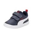 Puma Unisex Kids Courtflex V2 V Inf Sneakers, Peacoat-High Risk Red, 8 UK