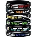 Giftphoria Funny Office Wristbands (12-pack) - Coworker Gifts in Bulk for Office Party Favors, Holiday Gifts for Coworkers, Employee Appreciation Gifts for Men Women