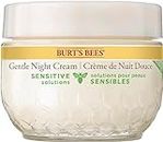 Burt's Bees Sensitive Hydrating Night Face Cream Face Moisturizer for Sensitive Skin, Mother's Day Gift, Gift for Mom, with Aloe and Rice Milk, 98.9% Natural Origin, Developed with Dermatologists, 50g