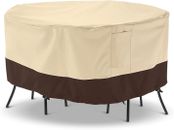 Patio Furniture Cover Waterproof Outdoor Round Table and Chairs Set Cover Heavy