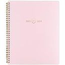 2023-2024 Academic Weekly & Monthly Planner Simplified by Emily Ley for AT-A-GLANCE, 8-1/2" x 11", Large, Leatherette, Blush (EL13-905A)
