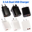2.4A Double USB Fast Charging Cube Block Charger Box for iPhone 14 13 12 Pro Max