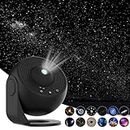 Elec3 Star Projector,Planetarium Projector for Bedroom Ultra Clear Galaxy Night Light with 4K Replaceable 12 Galaxy Discs 360 Degree Rotation Real Sky Light for Kids Room Birthday Gift (Black)