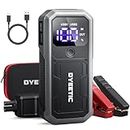 Dyeetic Portable Car Jump Starter with Carrying Case, 3500A Peak 12V Lithium Battery Jump Box for up to 10.0L Gas and 8.0L Diesel, 80Wh Fast Charger Power Bank with LCD Screen & LED Light Jumper Pack