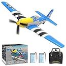 OKSTENCK Remote Control Aircraft Plane, 4-CH RC Plane with 3 Modes Easy to Control One-Key U-Turn Easy Control for Adults Kids, One Key Aerobatic(761-5 Blue)