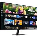 SAMSUNG 27" M50C Series FHD Smart Monitor w/Streaming-TV, 4ms, 60Hz, HDMI, HDR10, Watch Netflix, YouTube and More, IoT Hub, Mobile Connectivity, LS27CM502ENXGO, Black