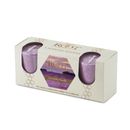 Lavender Vanilla Scented Votive Candle, Set 3 by Root in Dewberry Pink