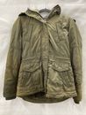 American Eagle Outfitters Green Faux Fur Hooded Jacket Teen Boys Size S/P