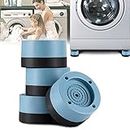 Anti Vibration Pads for Washing Machine, Washer and Dryer Pedestals, Laundry Pedestal, Washing Machine Support, Washing Machine Feet Stabilizer for Shock Damping, Noise Absorbing, Anti Walk And Slip