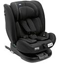 Chicco Unico Evo Car Seat for 0 months- approx. 12 years (40 Cm to 150 Cm tall) New Born / Baby / Toddler / Kid (Boy,Girl), Easy installation with Isize (ISOFIX), 360 Degree Rotation for Rear & Forward Facing, Mini Reducer for Right Baby Posture, 5 Reclining Positions, Extendable Headrest (Black)