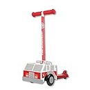 Dimensions 3D Firetruck Self Balancing Scooter ACTSCOT-476CV | Toddler Scooter & Kids Scooter, 3 Wheel Platform, Foot Activated Brake, 75 lbs Weight Limit, for Ages 3 and Up