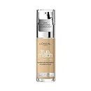 L'Oreal Paris True Match Liquid Foundation, Skincare Infused with Hyaluronic Acid, SPF 17, Available in 40 Shades, 3W, 30 m