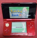 Nintendo 3DS Console Flame Red with Pokemon Bank / Transporter + Pokemon Games