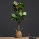 105 cm 2-fork artificial plant, fake magnolia branches, plastic rubber leaves