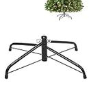 Christmas Tree Stand for Artificial Tree Folding Stand, Replacement Xmas Tree Stand Base for 4 Ft to 8.5Ft Artificial Trees,Fits 0.5-1.25 Inch Tree Pole，Black
