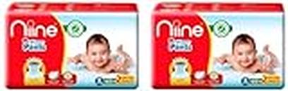 Niine Baby Diaper Pants Small(S) Size (4-8 KG) (Pack of 2) 42 Pants for Overnight Protection with Rash Control