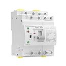 GEYA Mini ATS Dual Power Automatic Transfer Switch Electrical Selector Switches Uninterrupted Power Din Rail(4Pole 63A AC110V)
