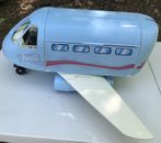 Muñeca avión jumbo de colección Barbie Jet avión azul 1999 Mattel Jet Sound funciona *Leer*