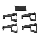 ciciglow Bracket for PS4 Slim, 4PCS Console Horizontal Holder Game Machine Cooling Legs with Anti Slip Pads, Heightening Bracket for PS4 Slim, for Better Heat Dissipation (Black)