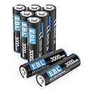 EBL 8 Pack AA 3000mAh Lithium Batteries, 1.5V Disposable Lithium Batteries-Long Lasting, Constant Volt, High Power, Light Weight, AA Batteries(Non-Rechargeable)