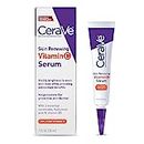 CeraVe 10% Pure Vitamin C Serum with Hyaluronic Acid and for Skin Brightening,Face | Fragrance Free | 1 Fl. Oz