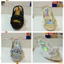 Women Shining Comfortable Fish Mouth Wedding Daily Work Party Shoes High Heels