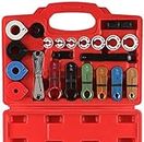 Orion Motor Tech 27PCS Air Conditioning/Fuel Line Quick Disconnect Tool Set for Transmission A/C Oil Cooler Line, Mechanic Tool Kit for Automotive Professional